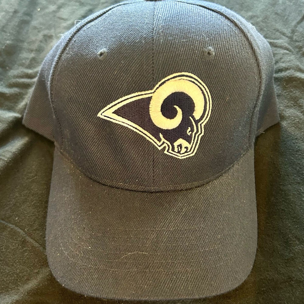 Blue Baseball Cap with Rams Logo